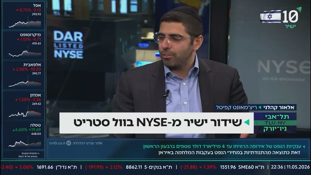 Elor Kahalany on Arutz Hakalkala